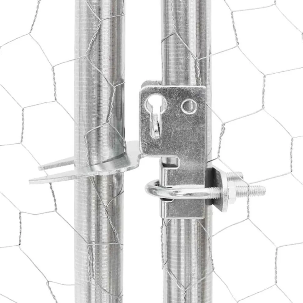 VIDAXL - Poulailler avec toit 2,5x4x2,25 m acier galvanisé