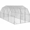 VIDAXL - Poulailler 2,5x6x2,25 m acier galvanisé
