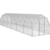 VIDAXL - Poulailler 2,5x12x2,25 m acier galvanisé