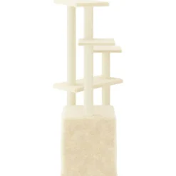 VIDAXL - Arbre à chat avec griffoirs en sisal crème 107,5 cm