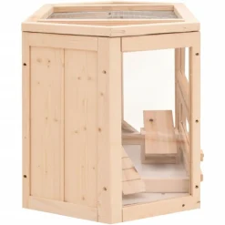 VIDAXL - Cage à hamster 80x40x43 cm bois massif de sapin