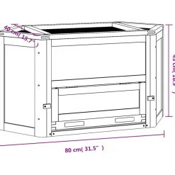 VIDAXL - Cage à hamster 80x40x43 cm bois massif de sapin