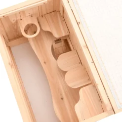 VIDAXL - Cage à hamster 60x35,5x42 cm bois massif de sapin