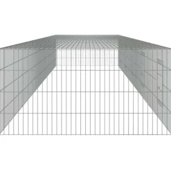 VIDAXL - Cage à lapin 5 panneaux 541x109x54 cm fer galvanisé