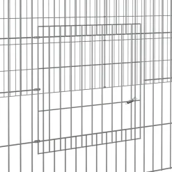 VIDAXL - Cage à lapin 5 panneaux 541x109x54 cm fer galvanisé