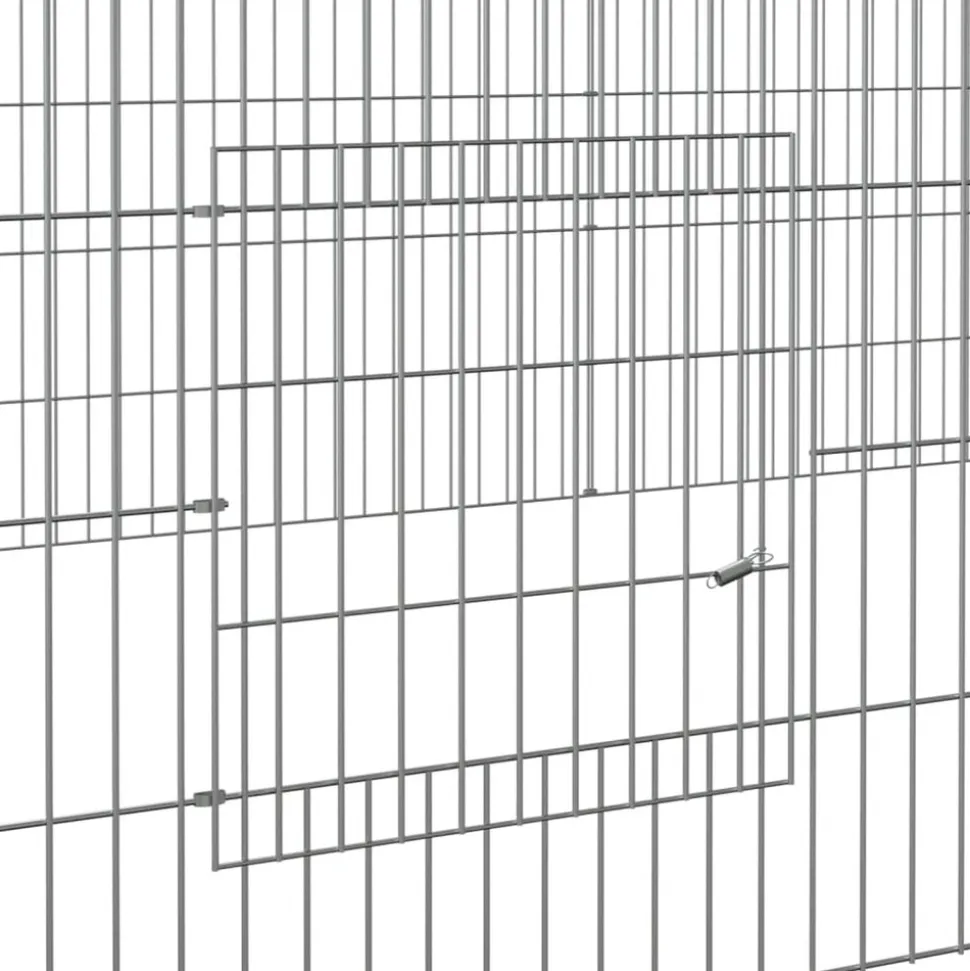 VIDAXL - Cage à lapin 5 panneaux 541x109x54 cm fer galvanisé