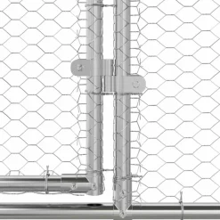 VIDAXL - Cage à poules argent 400 x 200 x 198.5 cm acier galvanisé