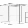 VIDAXL - Cage pour chat 3x3x2,5 m acier galvanisé