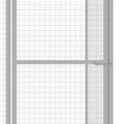 VIDAXL - Cage pour chat 3x3x2,5 m acier galvanisé