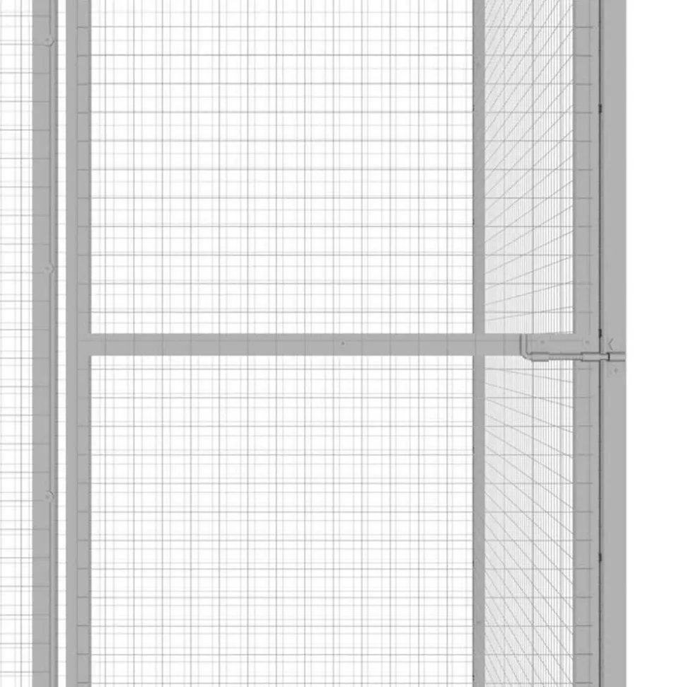 VIDAXL - Cage pour chat 3x3x2,5 m acier galvanisé