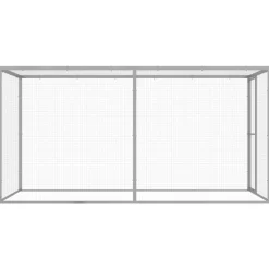 VIDAXL - Cage pour chat 3x1,5x1,5 m acier galvanisé