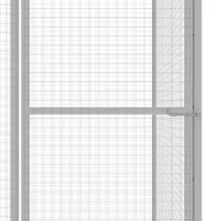 VIDAXL - Cage pour chat 1,5x1,5x1,5 m acier galvanisé
