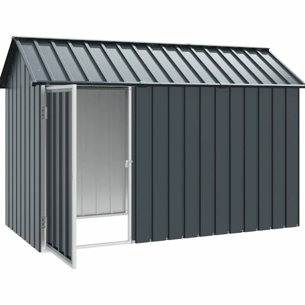 VIDAXL - Cage pour oiseaux anthracite 215 x 112 x 141 cm acier galvanisé