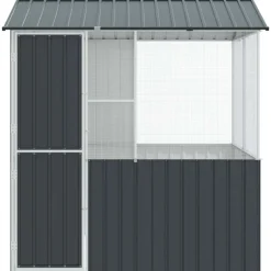 VIDAXL - Cage pour oiseaux anthracite 215 x 209 x 230 cm acier galvanisé