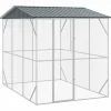 VIDAXL - Cage pour oiseaux anthracite 227 x 310 x 247 cm acier galvanisé