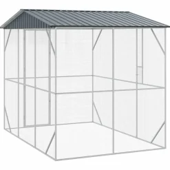 VIDAXL - Cage pour oiseaux anthracite 227 x 310 x 247 cm acier galvanisé