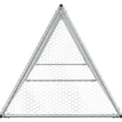 VIDAXL - Cage pour poules argenté 400x105x91 cm acier galvanisé