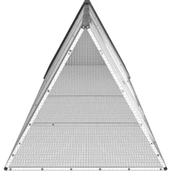 VIDAXL - Clapier anthracite 403,5x80,5x71 cm acier galvanisé