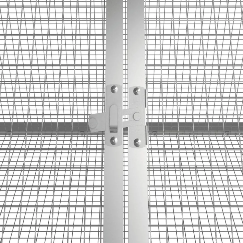 VIDAXL - Clapier anthracite 504,5x80,5x71 cm acier galvanisé