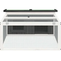 VIDAXL - Clapier gris 117,5x97x47,5 cm bois de pin massif