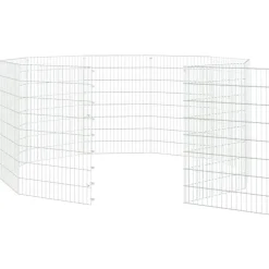 VIDAXL - Enclos d'animaux en liberté 10 panneaux 54x80 cm fer galvanisé