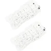 VIDAXL - Filets à foin 2 pcs rectangulaire blanc 100x90 cm pp