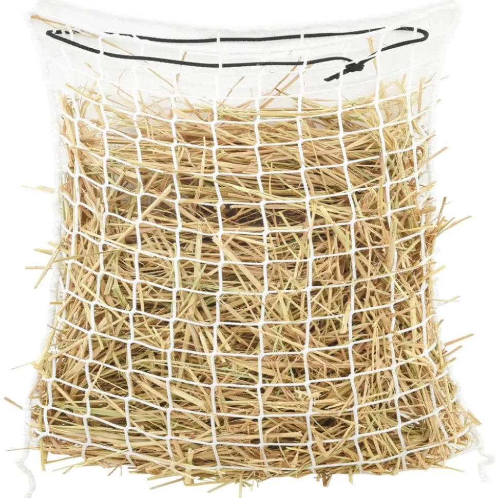 VIDAXL - Filets à foin 2 pcs rond blanc 100x100 cm pp
