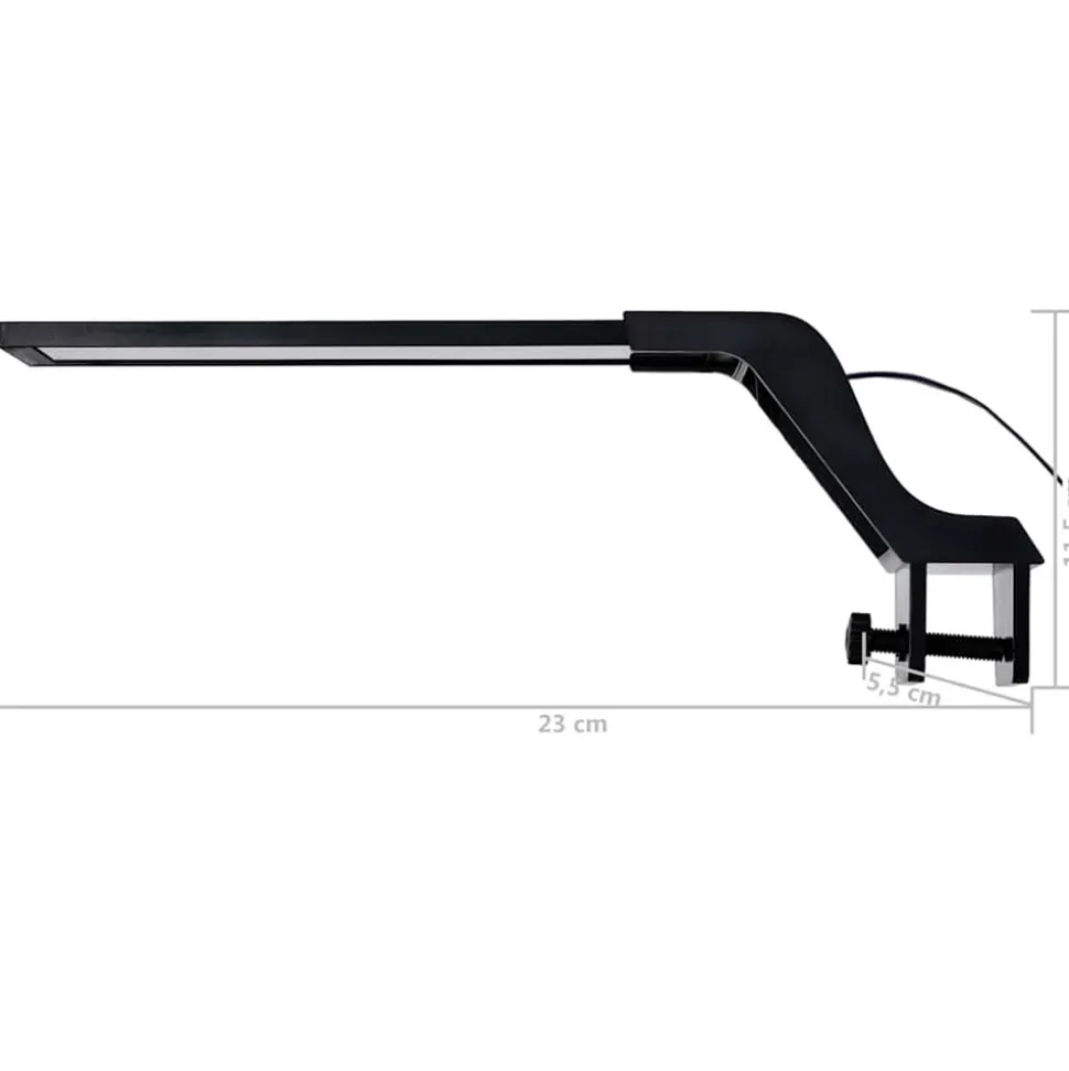 VIDAXL - Lampe à led d'aquarium avec pince 25-45 cm bleu et blanc