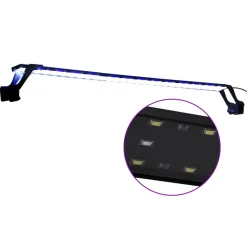 VIDAXL - Lampe à led d'aquarium avec pinces 90-105 cm bleu et blanc
