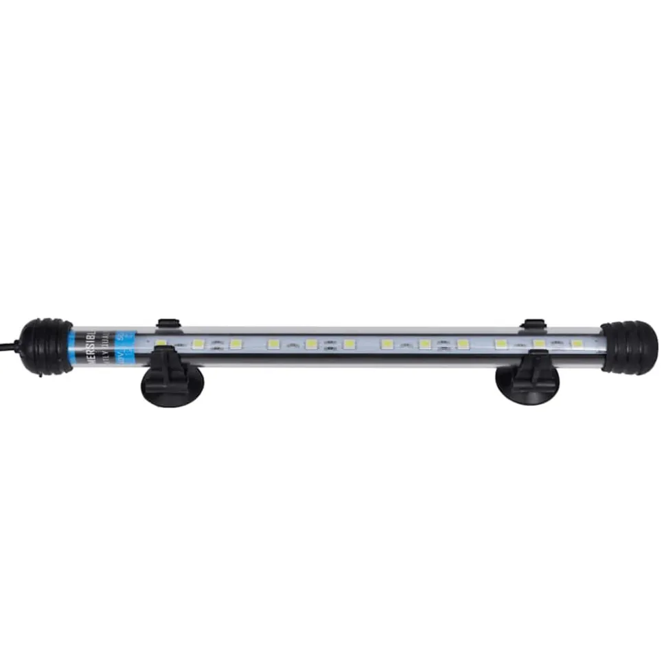 VIDAXL - Lampe led d'aquarium 28 cm blanc