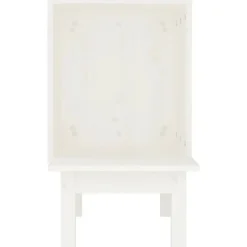 VIDAXL - Maison pour chat blanc 60x36x60 cm bois de pin massif