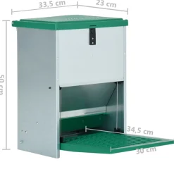 VIDAXL - Mangeoire automatique pour volaille avec pédale 12 kg