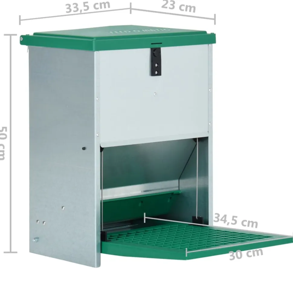 VIDAXL - Mangeoire automatique pour volaille avec pédale 12 kg
