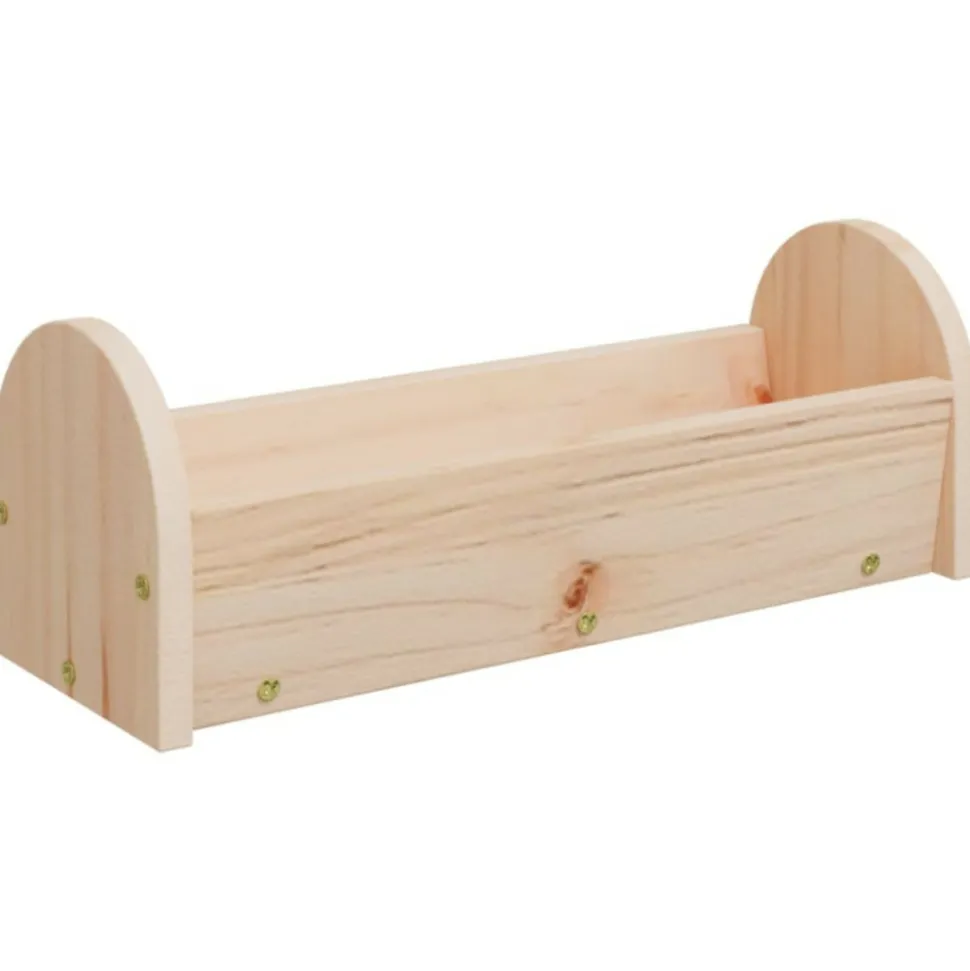 VIDAXL - Mangeoire à foin pour lapins 28x10x10 cm bois massif de sapin