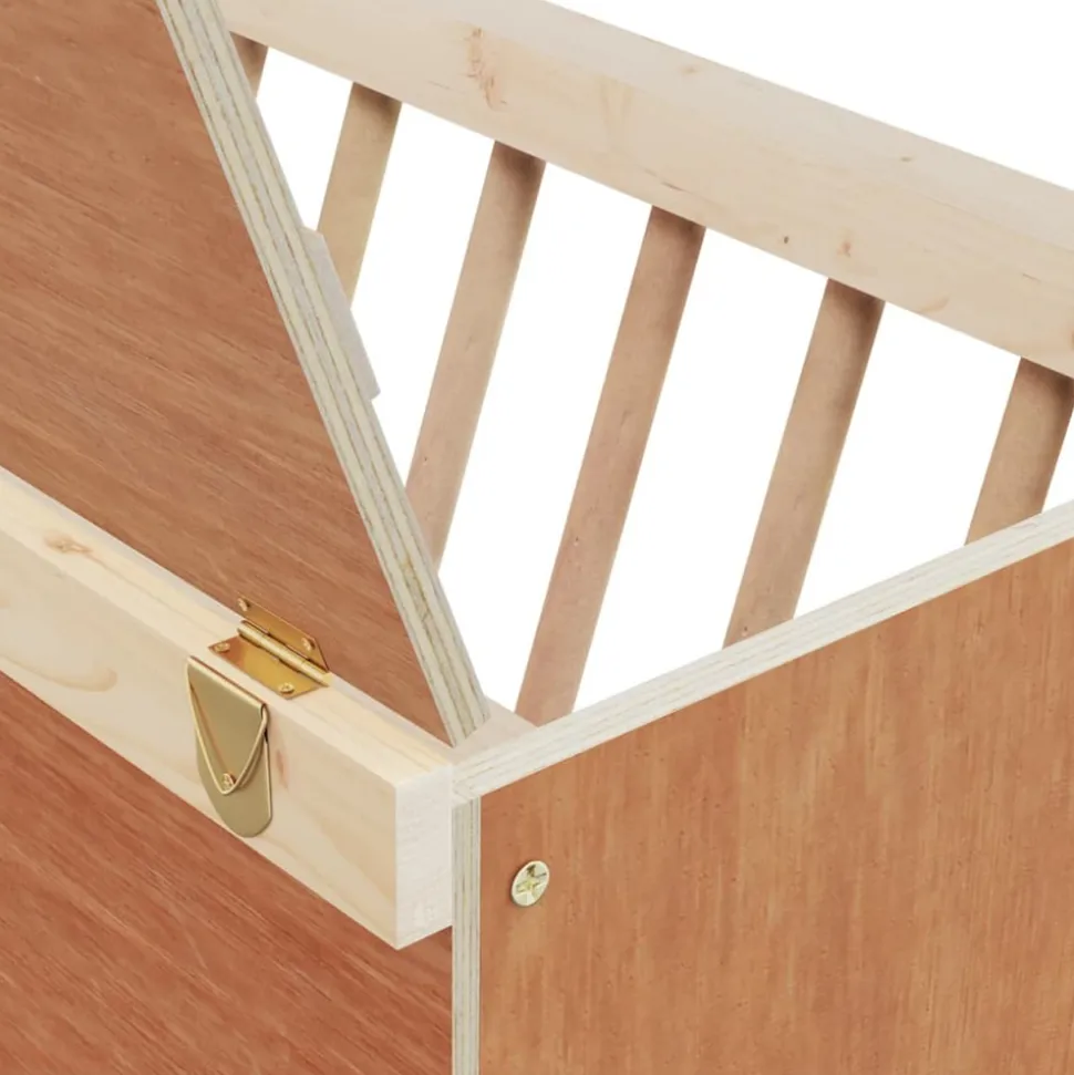 VIDAXL - Mangeoire à foin pour lapins 37x18,5x23 cm bois massif sapin