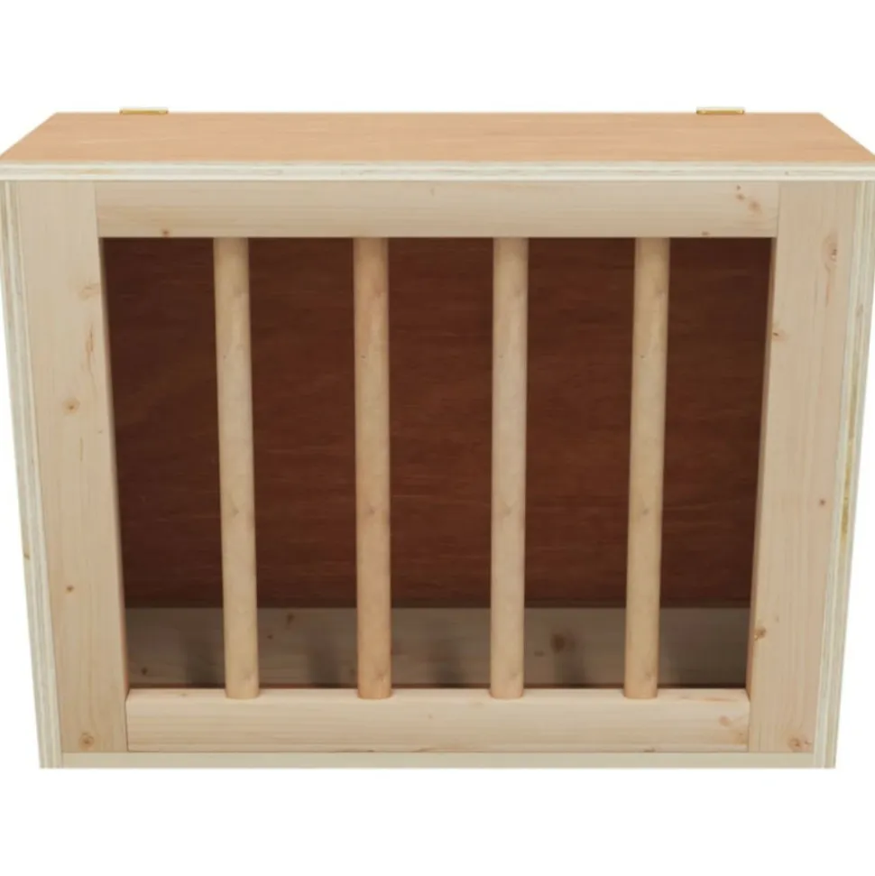 VIDAXL - Mangeoire à foin pour lapins 25x18,5x20,5 cm bois massif sapin