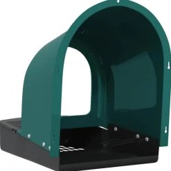 VIDAXL - Nichoirs à poules 4 pièces fixation murale plastique vert foncé