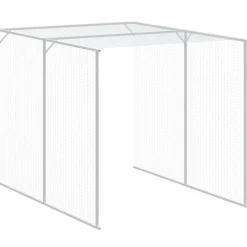 VIDAXL - Poulailler avec cour anthracite 165x1067x181 cm acier galvanisé