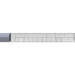 VIDAXL - Poulailler d extérieur 3x16x2 m acier galvanisé