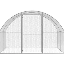 VIDAXL - Poulailler d extérieur 3x16x2 m acier galvanisé