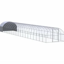 VIDAXL - Poulailler d extérieur 3x20x2 m acier galvanisé