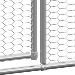 VIDAXL - Poulailler d extérieur 3x12x2 m acier galvanisé