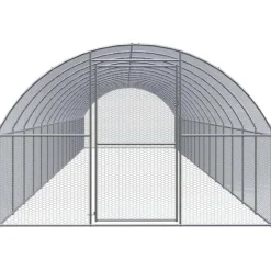 VIDAXL - Poulailler d extérieur 3x16x2 m acier galvanisé