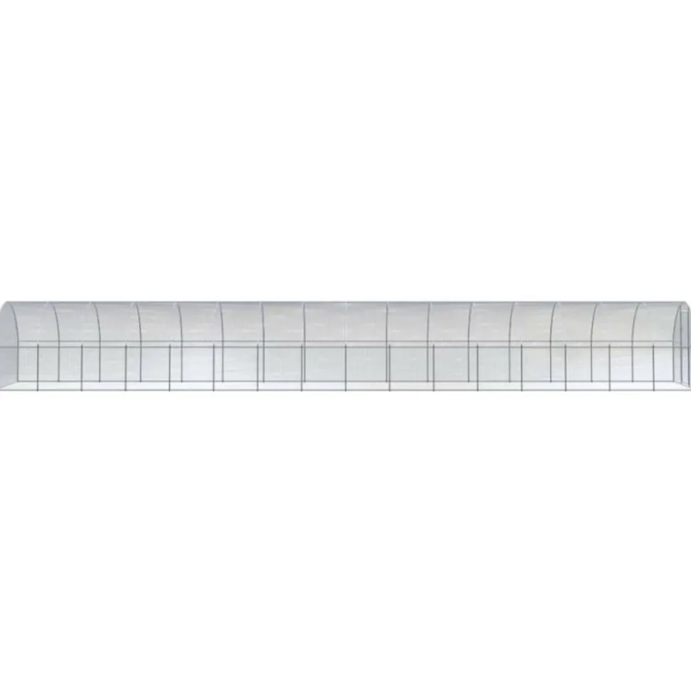 VIDAXL - Poulailler d extérieur 3x16x2 m acier galvanisé