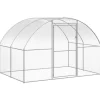 VIDAXL - Poulailler d extérieur 3x2x2 m acier galvanisé