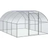 VIDAXL - Poulailler d extérieur 3x4x2 m acier galvanisé