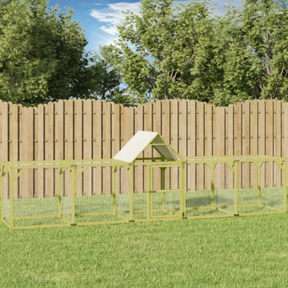 VIDAXL - Poulailler 500x100x150 cm bois de pin massif imprégné