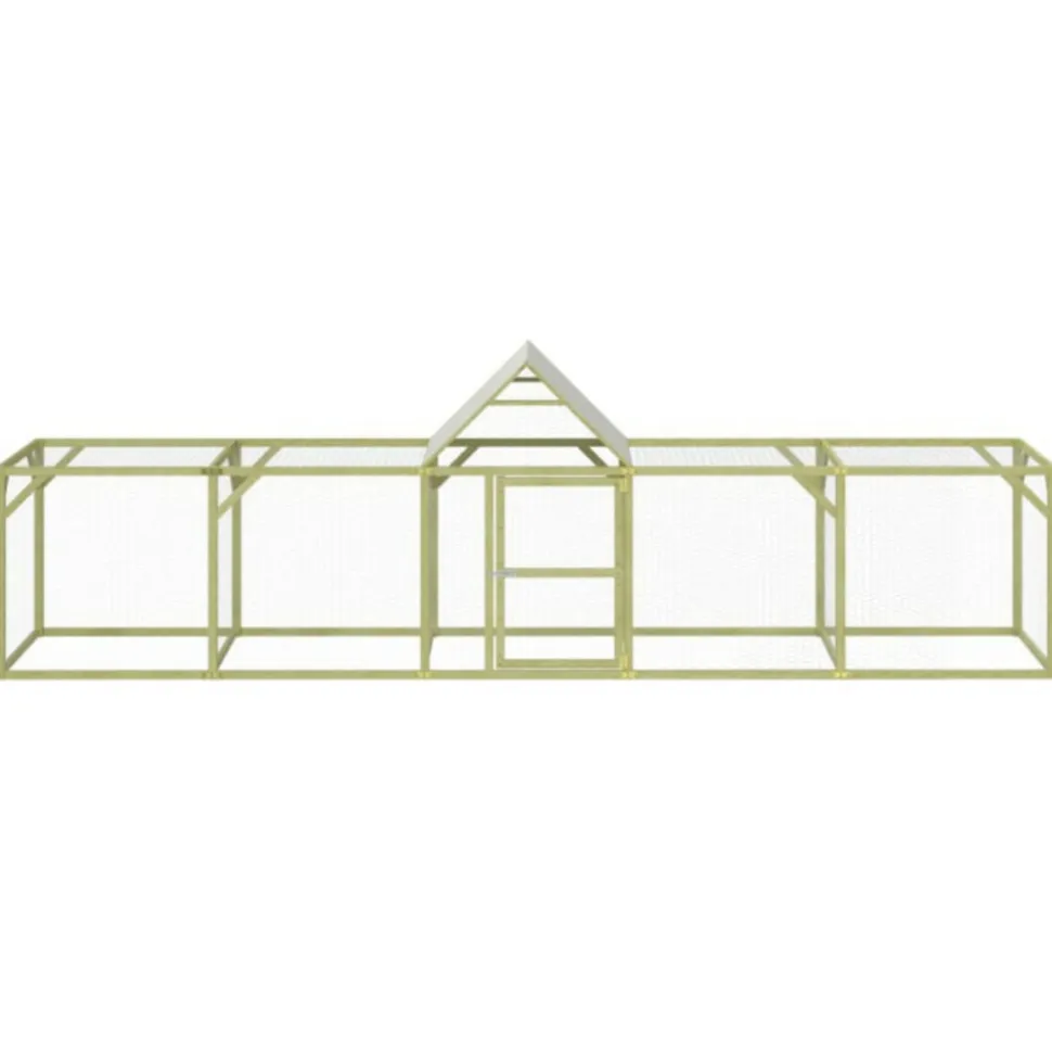 VIDAXL - Poulailler 500x100x150 cm bois de pin massif imprégné