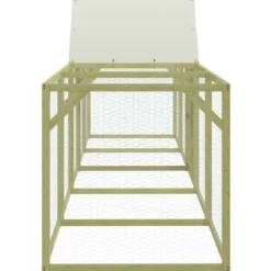 VIDAXL - Poulailler 500x100x150 cm bois de pin massif imprégné
