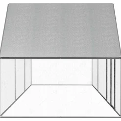 VIDAXL - Poulailler 6 x 2 x 2 m acier galvanisé